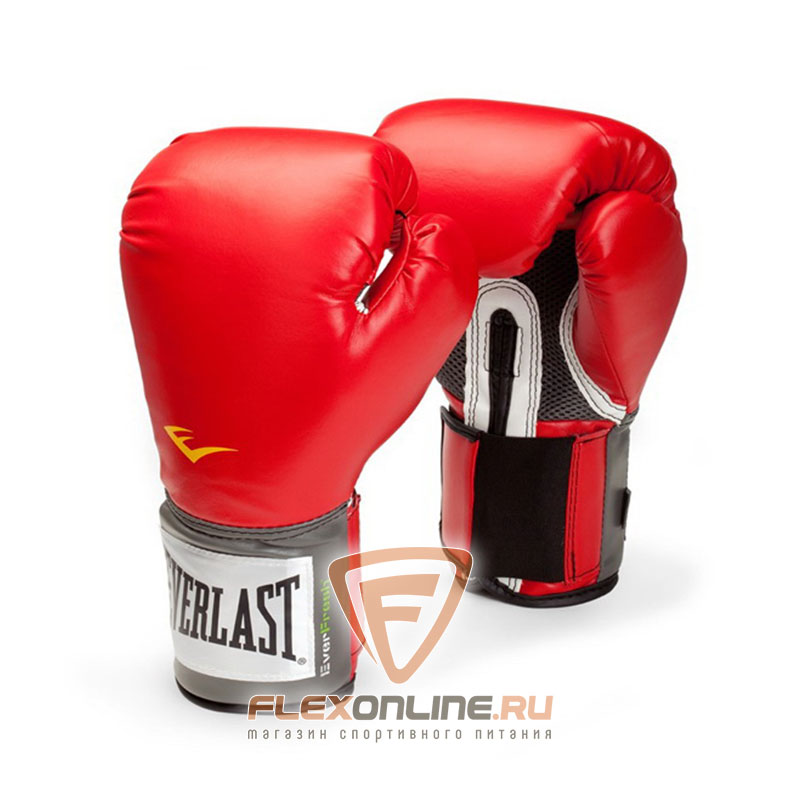 Боксерские перчатки Перчатки боксерские тренировочные Pro Style 12 унций красные от Everlast