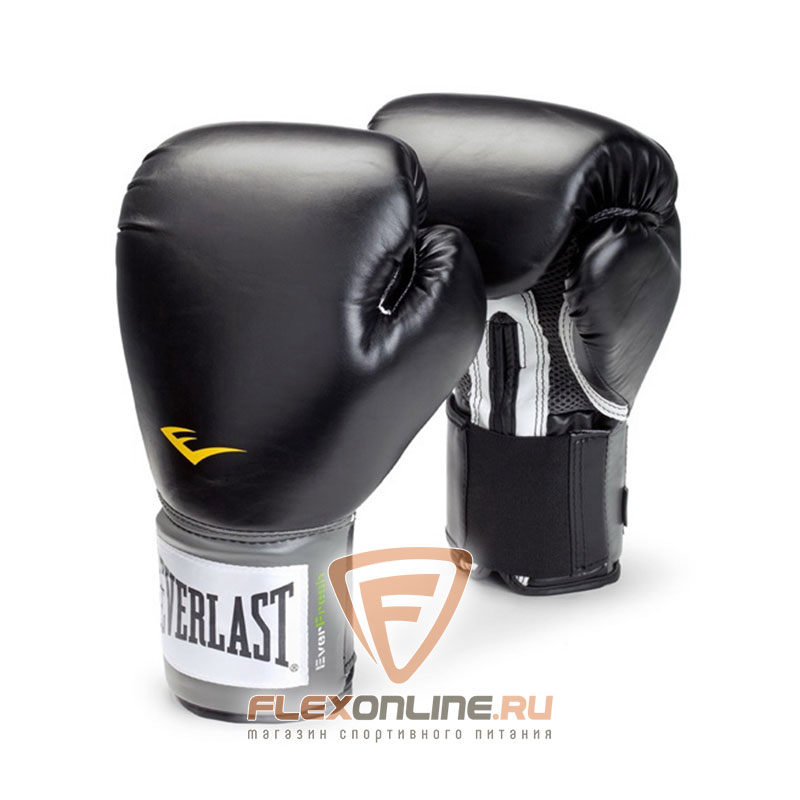 Боксерские перчатки Перчатки боксерские тренировочные Pro Style 14 унций чёрные от Everlast