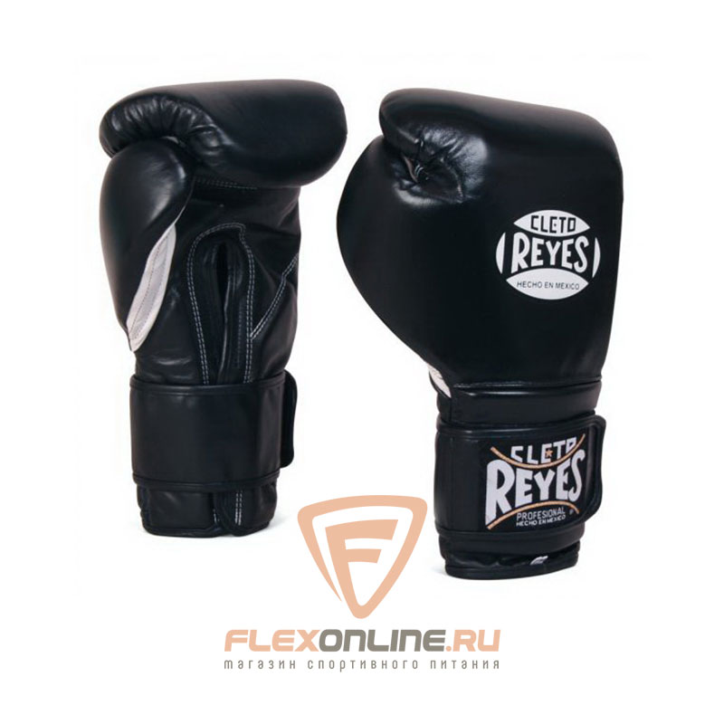 Боксерские перчатки Перчатки боксерские на липучке 8 унций чёрные от Cleto Reyes