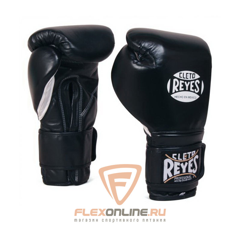 Боксерские перчатки Перчатки боксерские на липучке 18 унций чёрные от Cleto Reyes