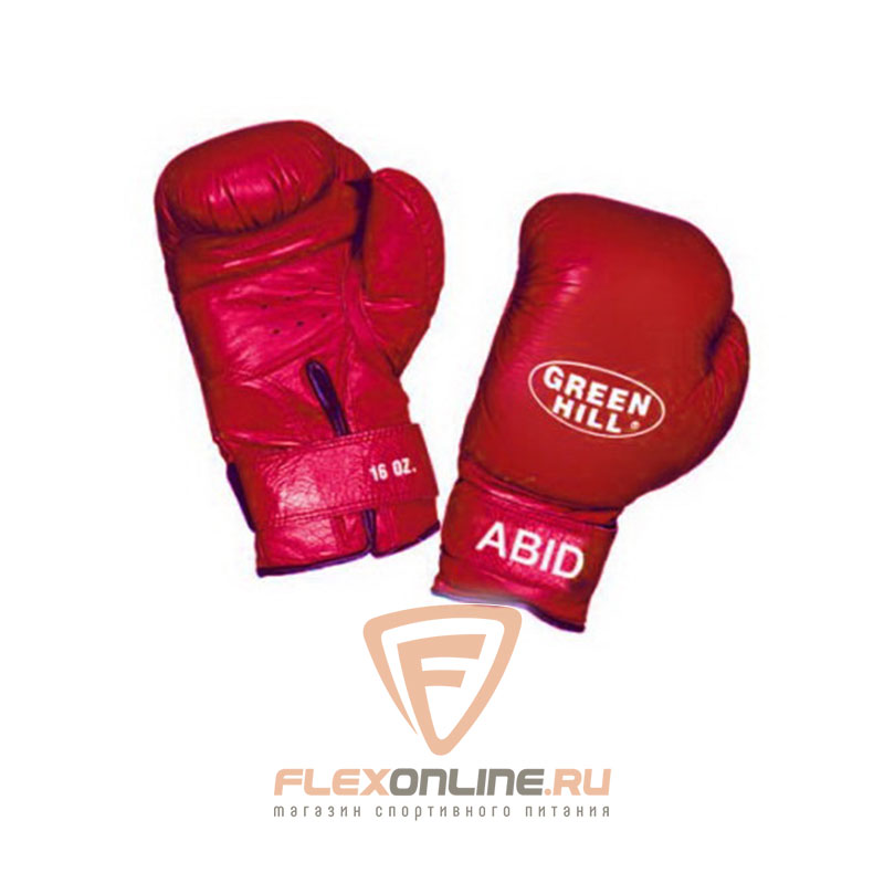 Боксерские перчатки Перчатки боксерские ABID 8 унций красные от Green Hill