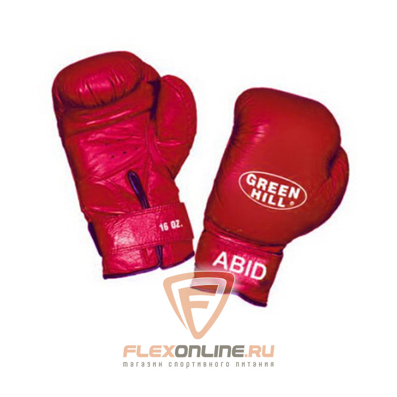 Боксерские перчатки Перчатки боксерские ABID 10 унций красные от Green Hill