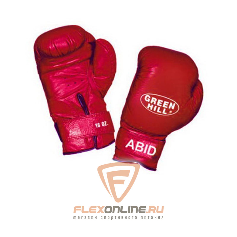 Боксерские перчатки Перчатки боксерские ABID 12 унций красные от Green Hill