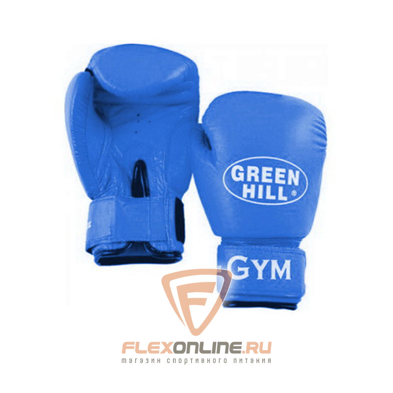 Боксерские перчатки Перчатки боксерские GYM 6 унций синие от Green Hill