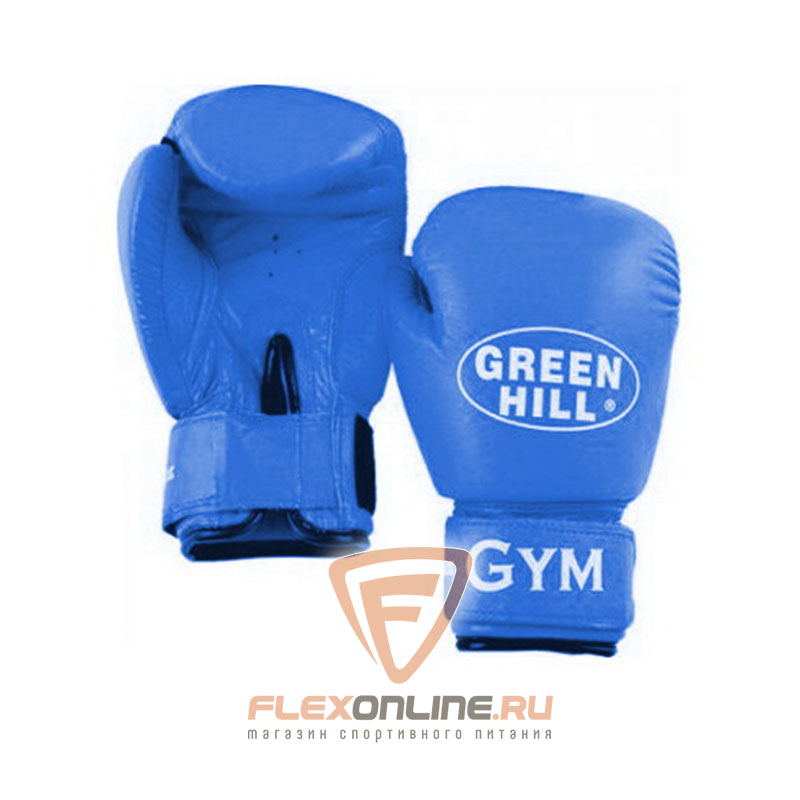 Боксерские перчатки Перчатки боксерские GYM 8 унций синие от Green Hill