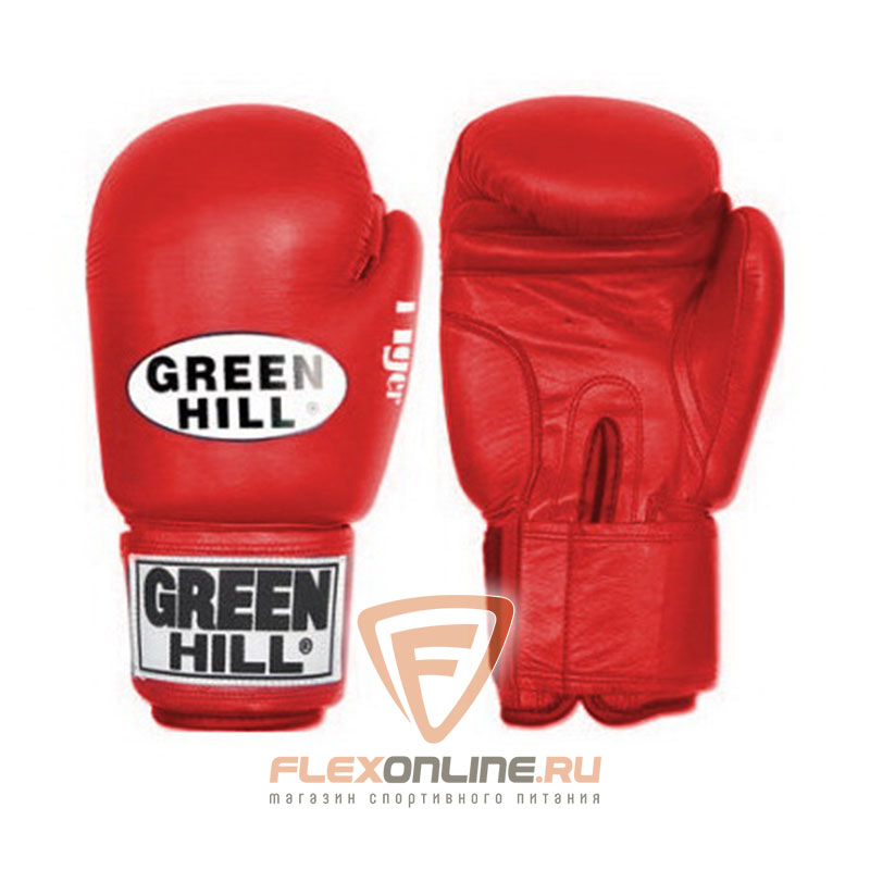 Боксерские перчатки Перчатки боксерские TIGER 10 унций красные от Green Hill