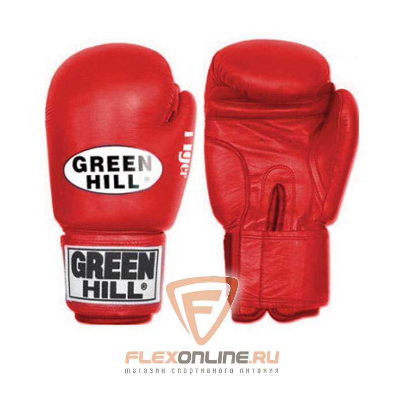 Боксерские перчатки Перчатки боксерские TIGER 12 унций красные от Green Hill
