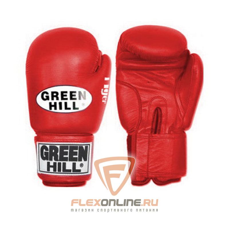 Боксерские перчатки Перчатки боксерские TIGER 16 унций красные от Green Hill