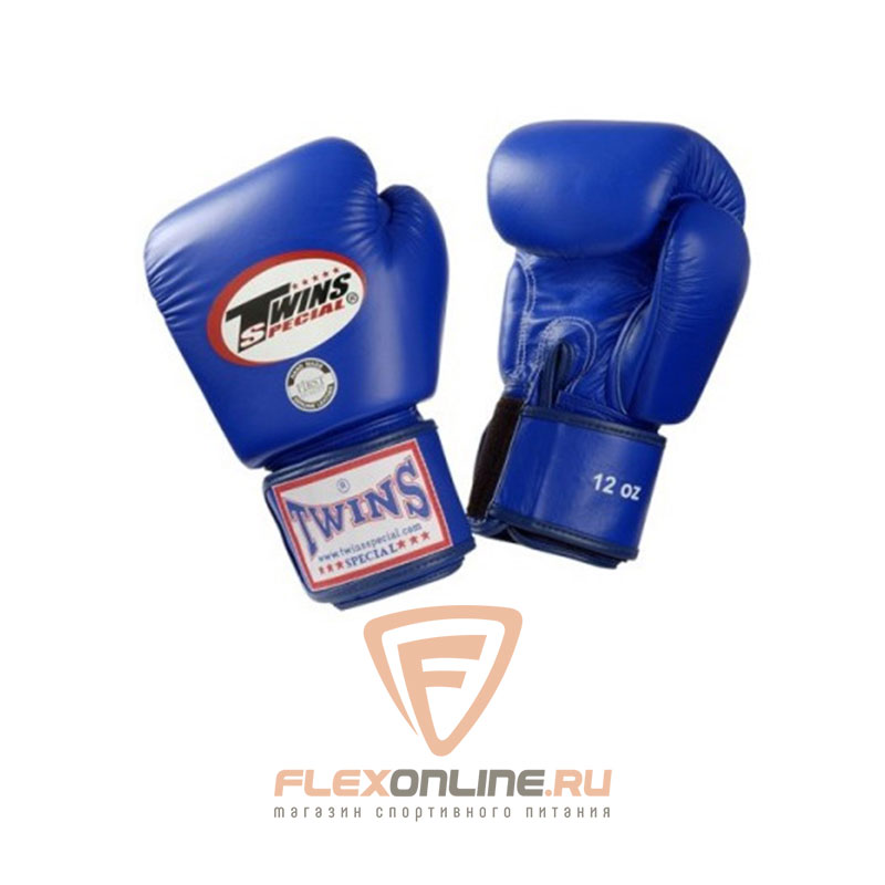 Боксерские перчатки Перчатки боксерские тренировочные 6 унций синие от Twins