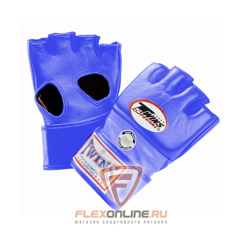 Перчатки MMA Перчатки ММА на липучке XL синие от Twins