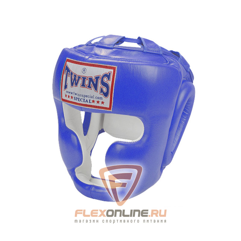 Шлемы Боксерский шлем тренировочный с креплением на липучке M синий от Twins