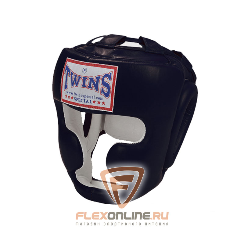 Шлемы Боксерский шлем тренировочный с креплением на шнурках XL чёрный от Twins