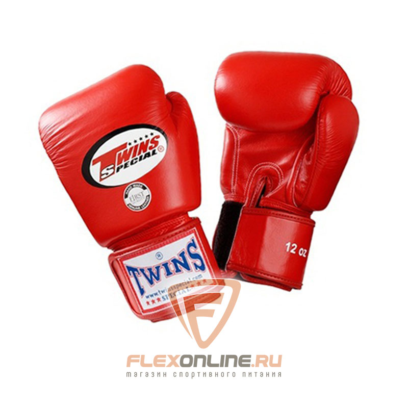 Боксерские перчатки Перчатки боксерские тренировочные 8 унций красные от Twins
