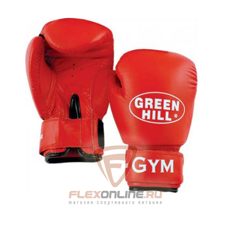 Боксерские перчатки Перчатки боксерские GYM 18 унций красные от Green Hill