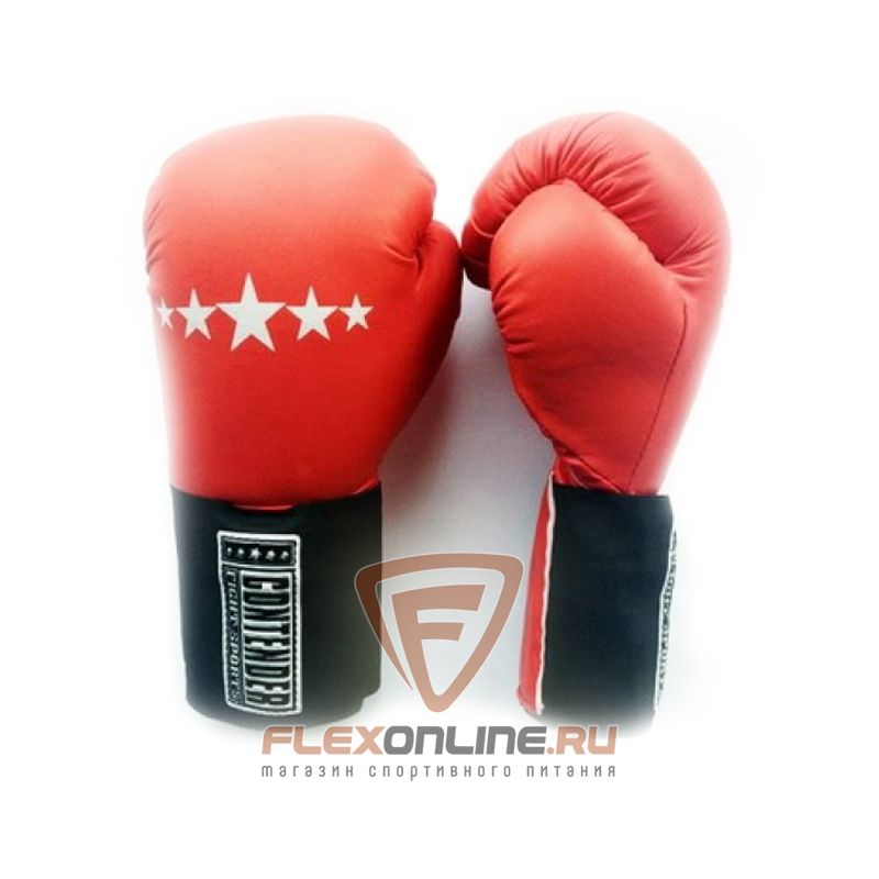 Боксерские перчатки Перчатки боксерские тренировочные на липучке 16 унций красные от Contender