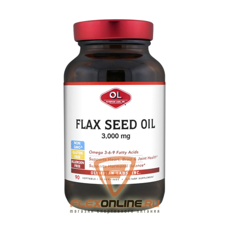 Витамины Flax seed oil 3000mg от Olympian Labs