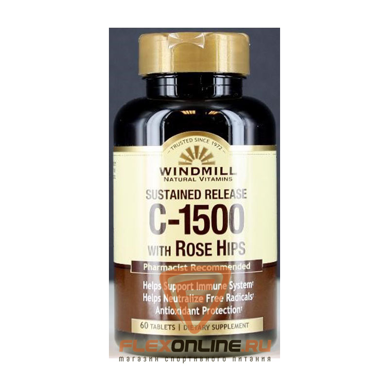 Витамины C-1500 mg.with Rose Hips Sustained Release от Windmill