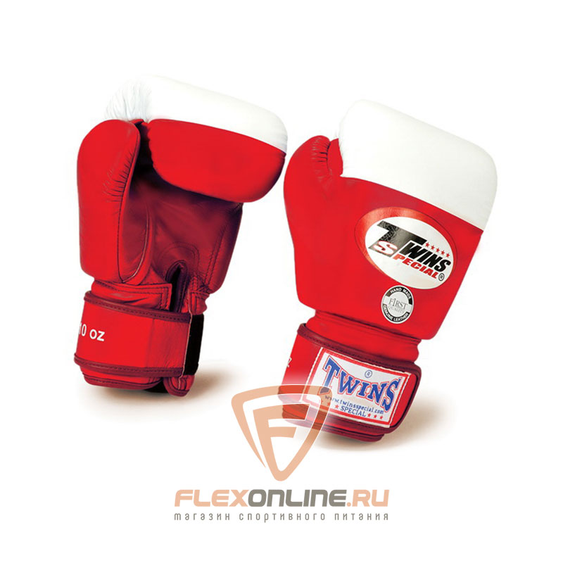 Боксерские перчатки Перчатки боксерские соревновательные 12 унций красные от Twins