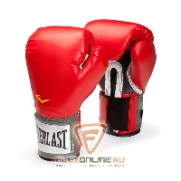 Боксерские перчатки Перчатки боксерские тренировочные Pro Style 10 унций красные от Everlast