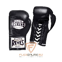 Боксерские перчатки Перчатки боксерские на шнурках 10 унций чёрные от Cleto Reyes