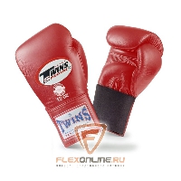 Боксерские перчатки Перчатки боксерские тренировочные на резинке 10 унций красные от Twins