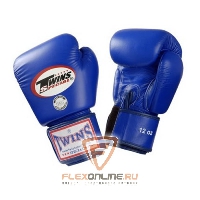 Боксерские перчатки Перчатки боксерские тренировочные 14 унций синие от Twins