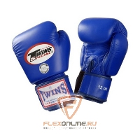 Боксерские перчатки Перчатки боксерские тренировочные 16 унций синие от Twins