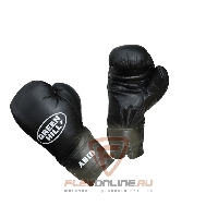 Боксерские перчатки Перчатки боксерские ABID 14 унций чёрные от Green Hill