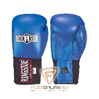 Боксерские перчатки Перчатки боксёрские соревновательные на липучке 10 унций синие от Ringside
