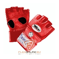 Перчатки MMA Перчатки ММА на липучке L красные от Twins